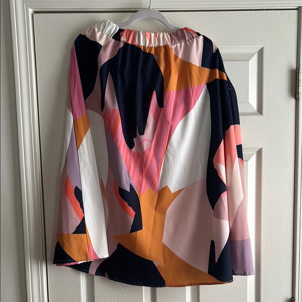 SHEIN Colorful A-Line Skirt